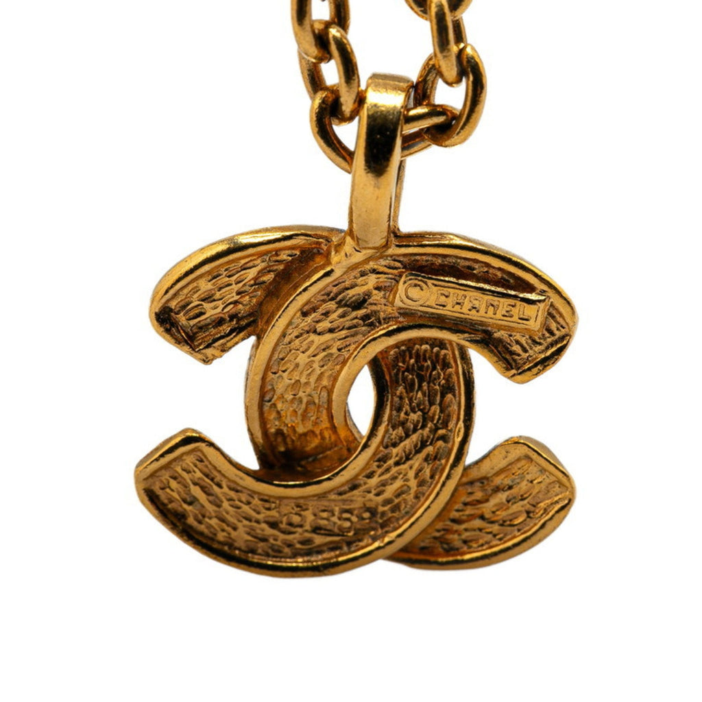 CC Logo Pendant Necklace Metal