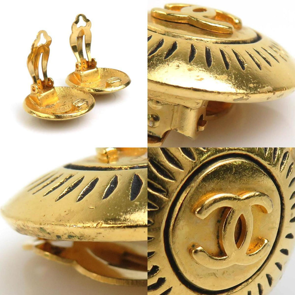 Earrings Gold-Tone Metal