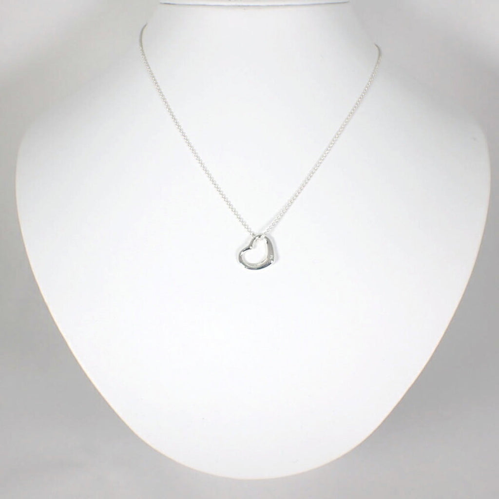 Heart Pendant Necklace Sterling Silver