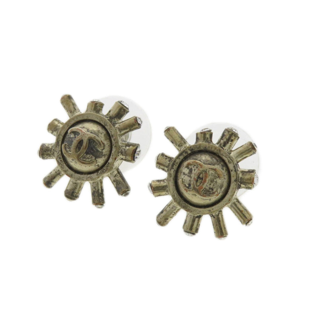 CC Logo Earrings Silver-Tone Metal Silver-Tone Metal