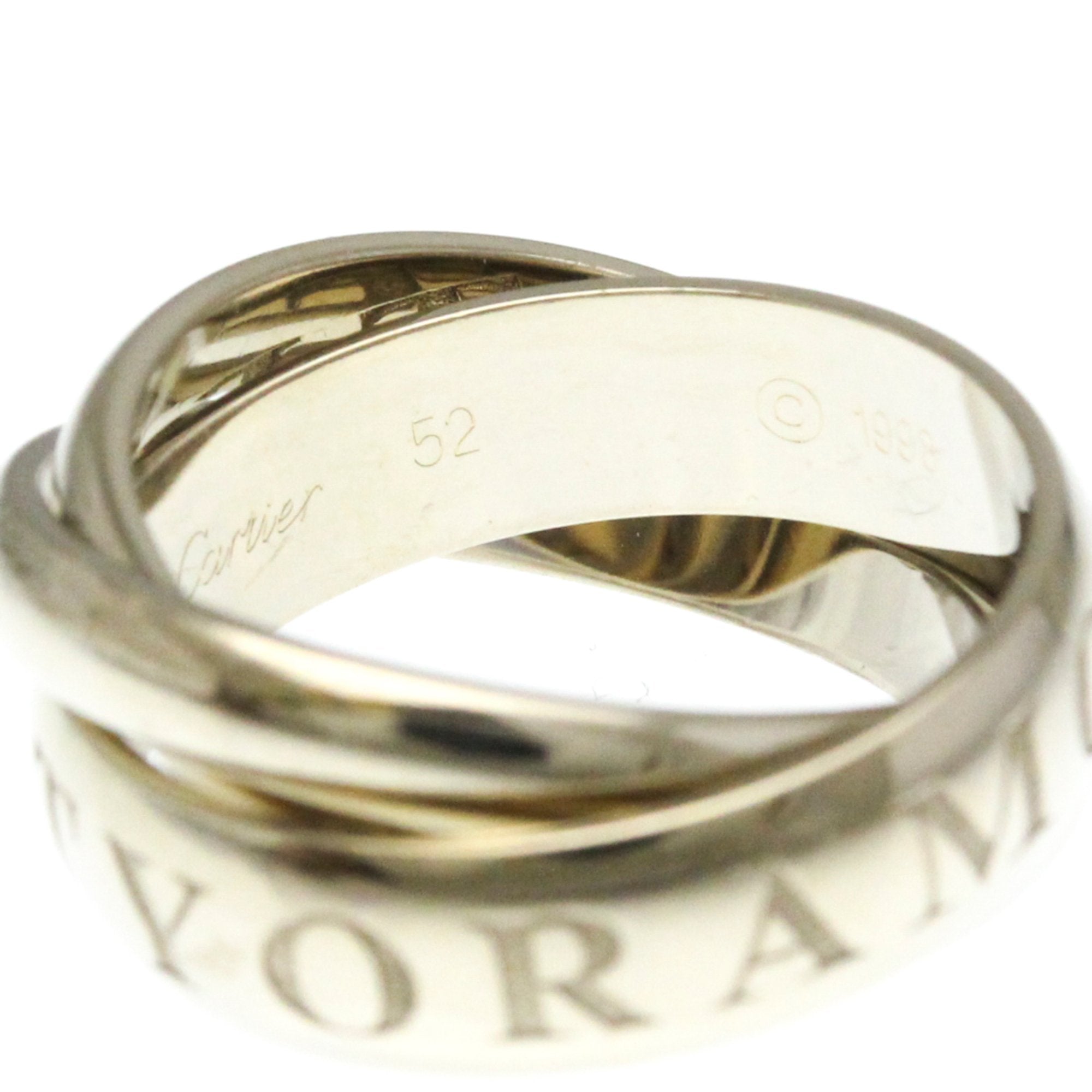 Trinity Ring Sterling Silver and 18K White Gold