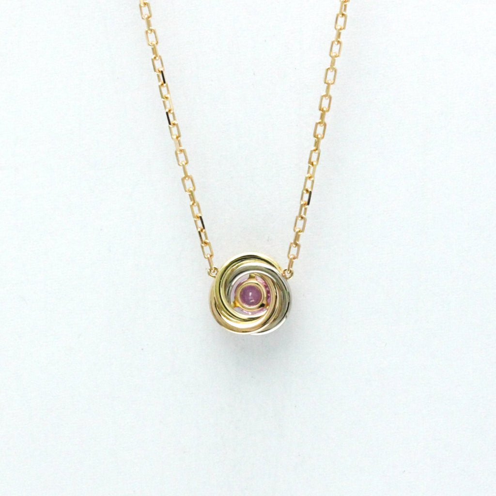 Trinity Pendant Necklace 18K Tricolor Gold