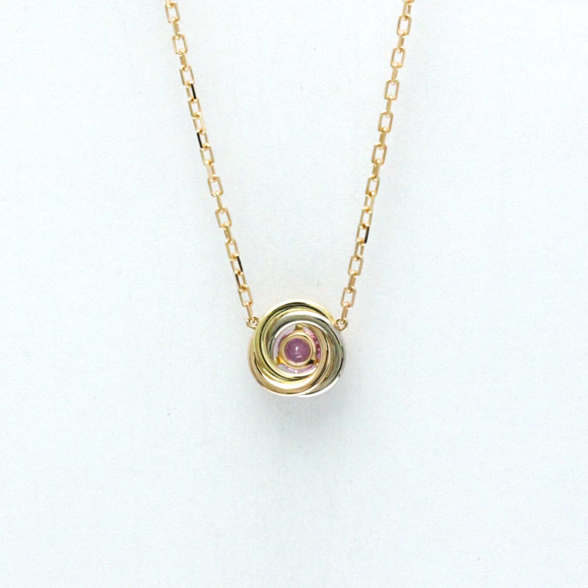 Trinity Pendant Necklace 18K Tricolor Gold