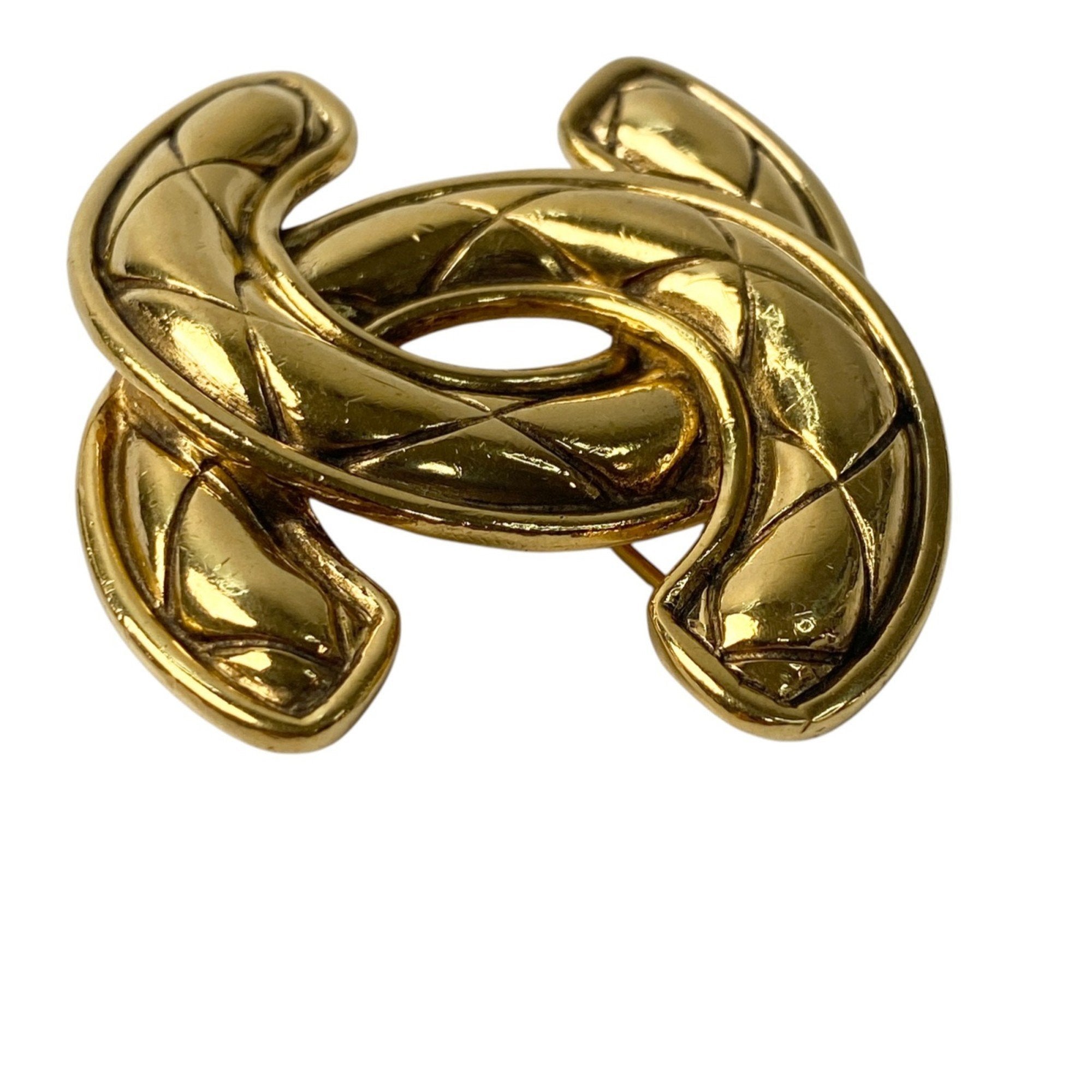 CC Logo Brooch Metal