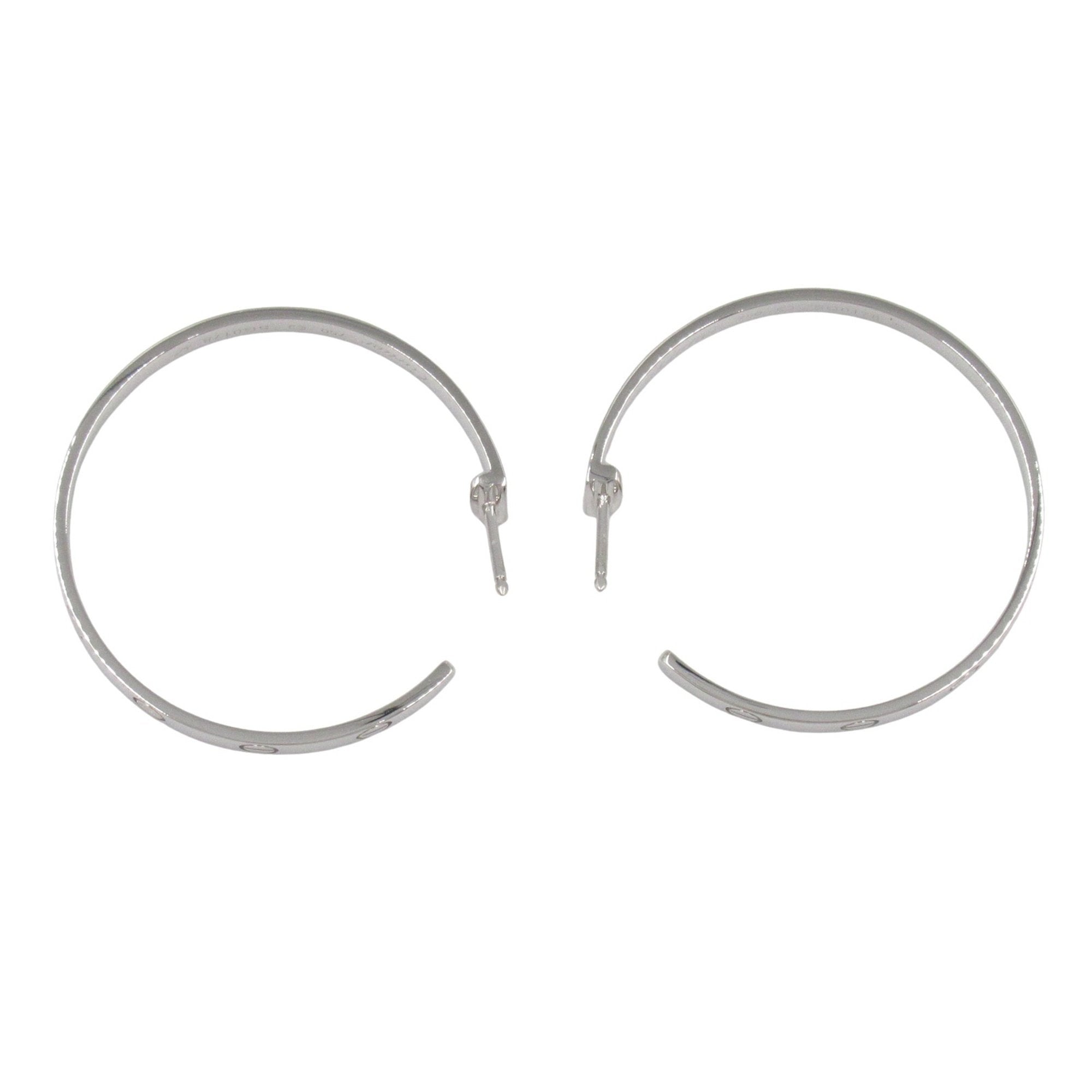 Earrings Hoop 18K White Gold