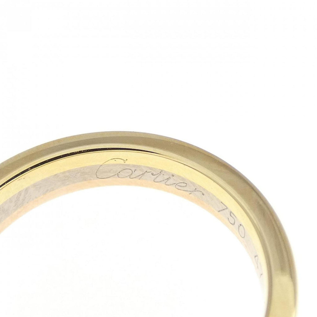 Vendome Louis Cartier Band Ring 18K Tricolor Gold