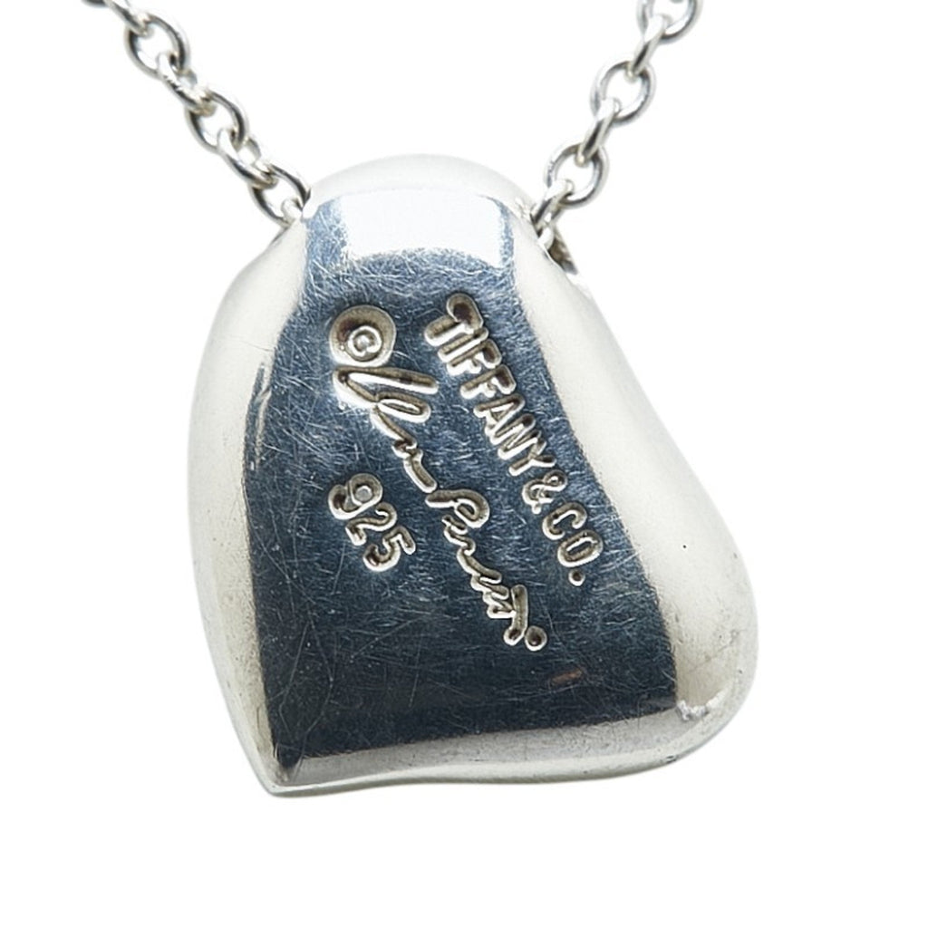 Full Heart Pendant Necklace Sterling Silver