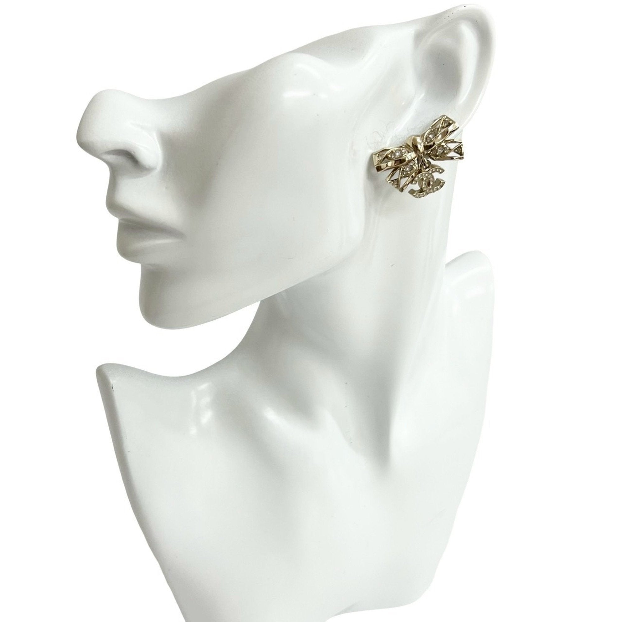 CC Logo Earrings Gold-Tone Metal Gold-Tone Metal