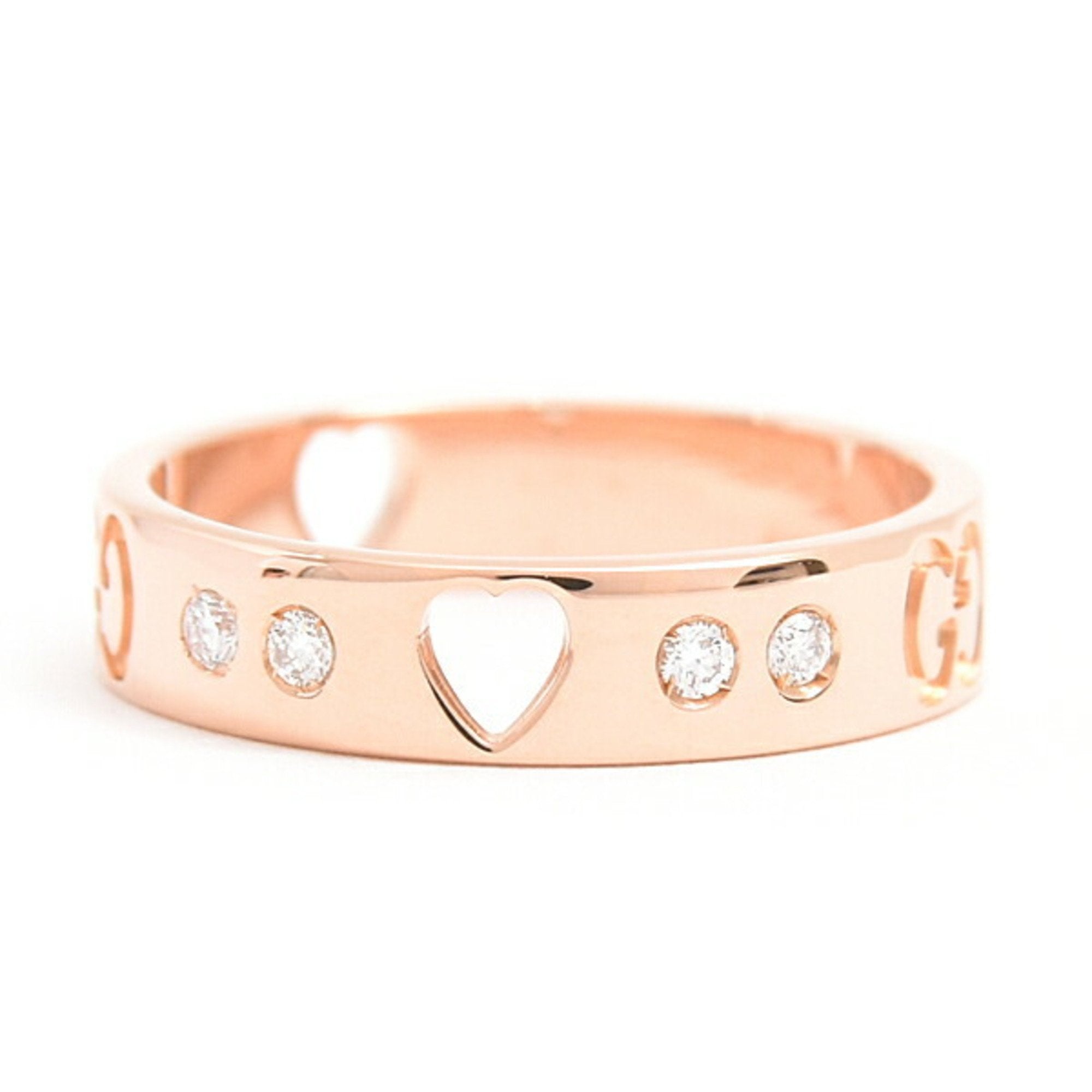 Icon One Band Ring 18K Rose Gold with Diamond