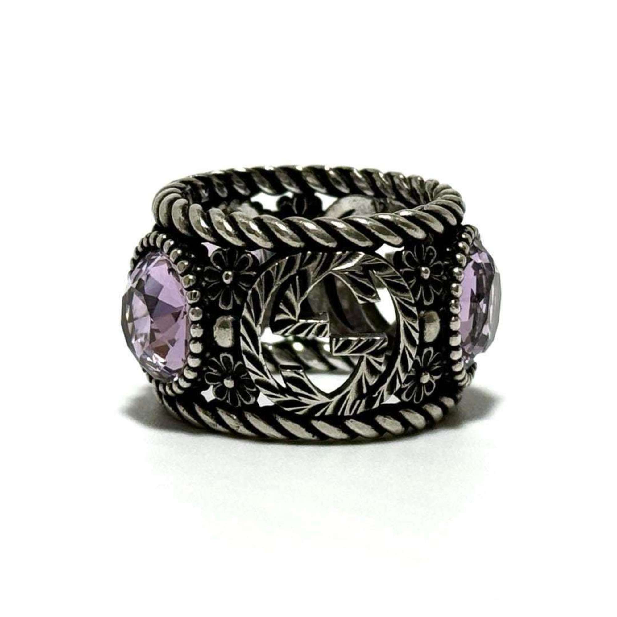 Ring Sterling Silver with Rhinestone