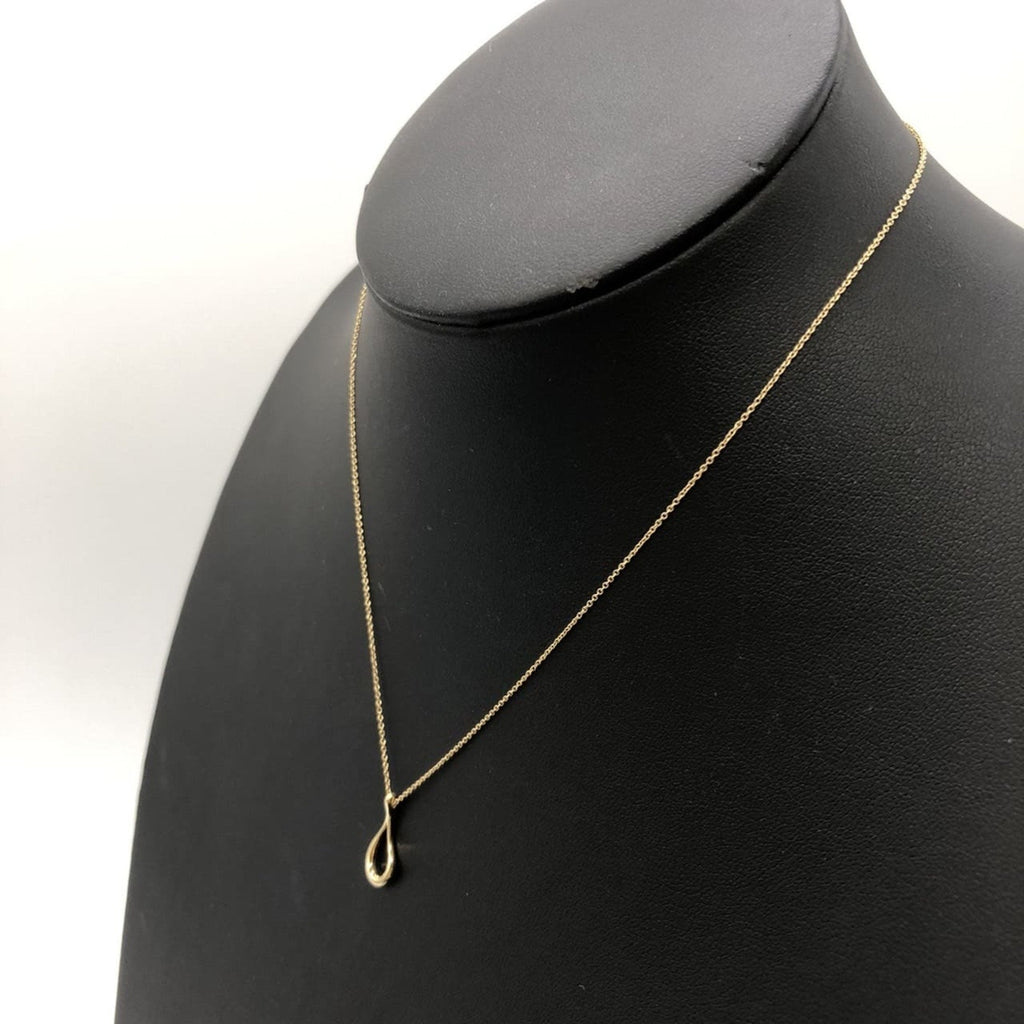 Teardrop Pendant Necklace 18K Yellow Gold