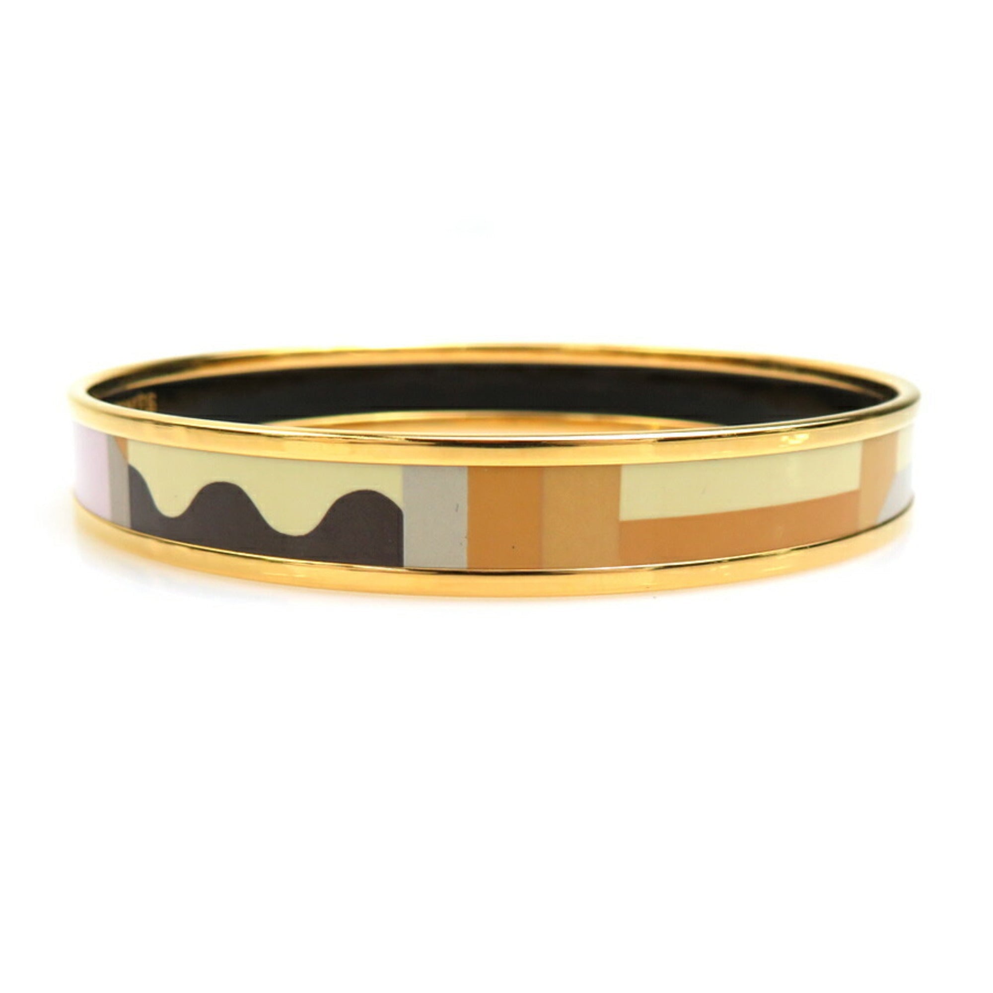 Enamel and Metal Bracelet Gold Multi-Color