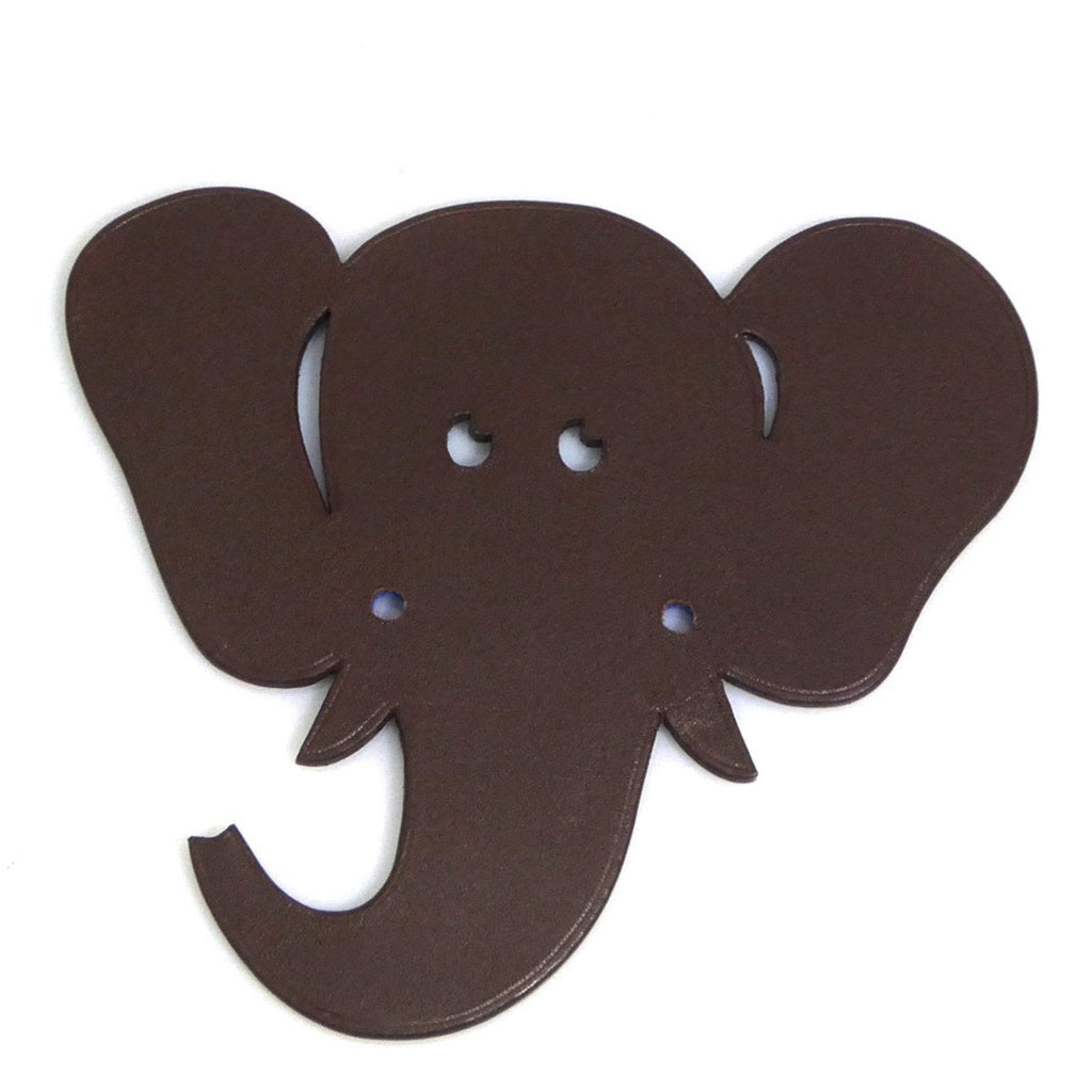 Elephant Charm Leather Dark Blue and Dark Brown Handbag Charm