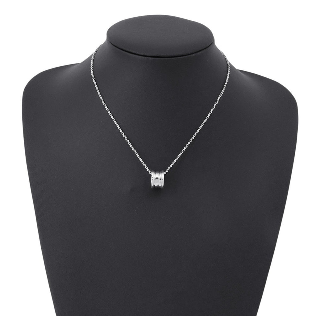 B.Zero1 Pendant Necklace 18K White Gold