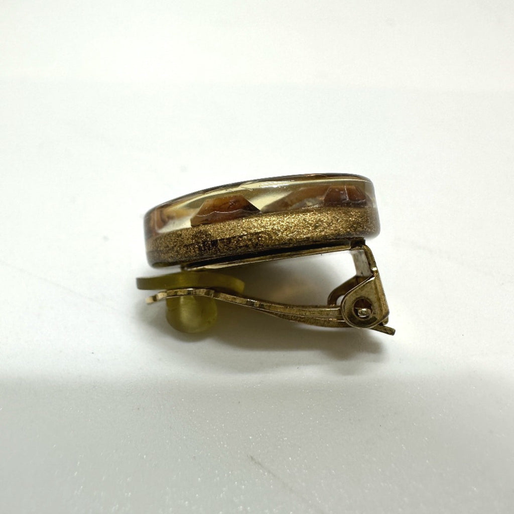 Clip-On Earrings Clip-On Gold-Tone Metal