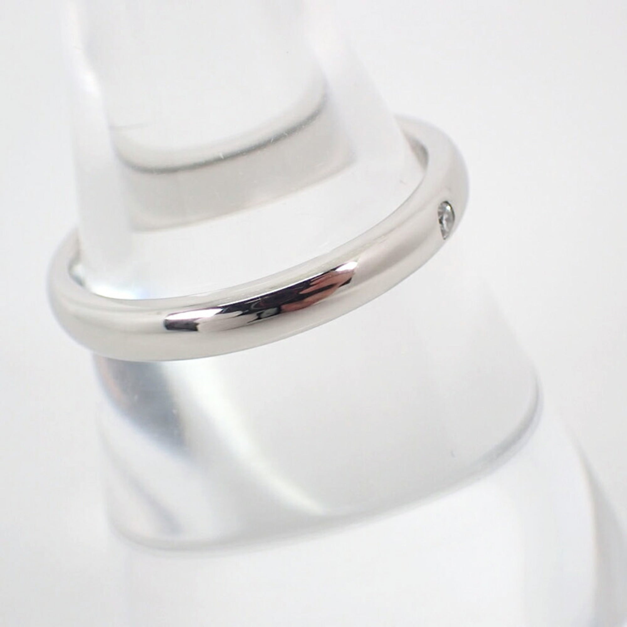 Stacking Band Ring Platinum with Diamond