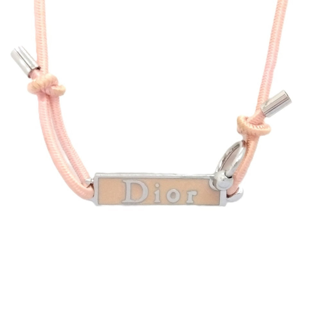 Choker Necklace Rubber Pink Plate