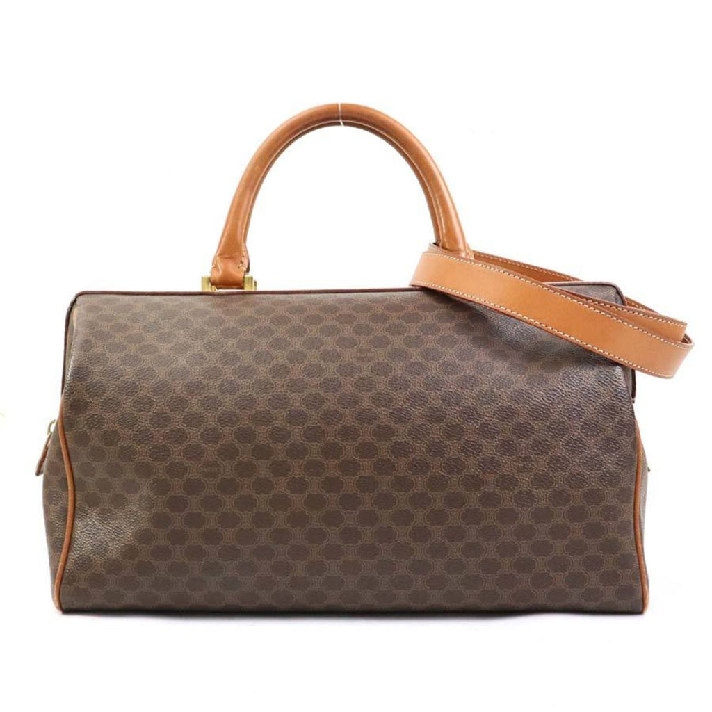 Vintage Duffle Bag Macadam Coated Canvas Large