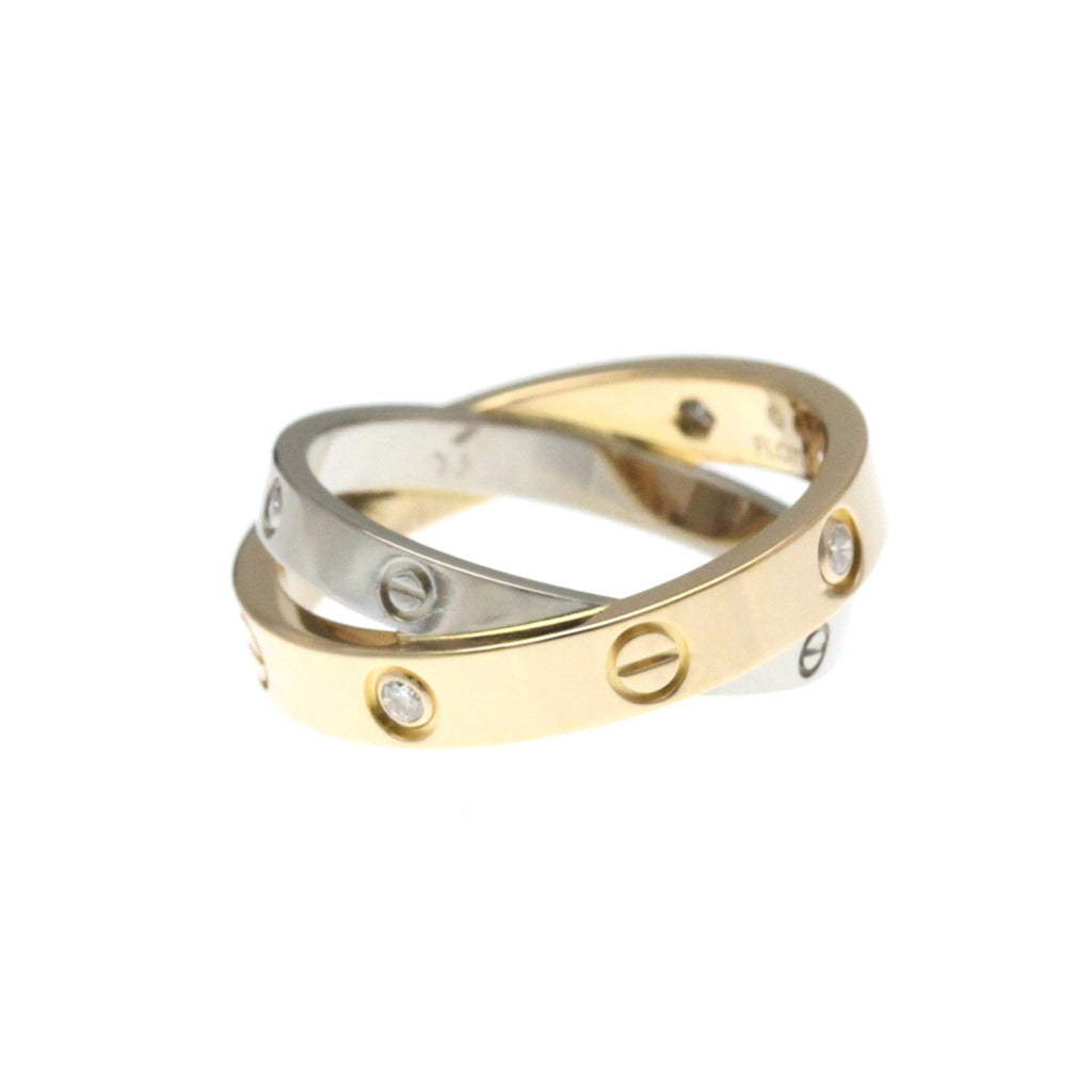 Ring 18K Rose Gold and 18K White Gold With Diamond