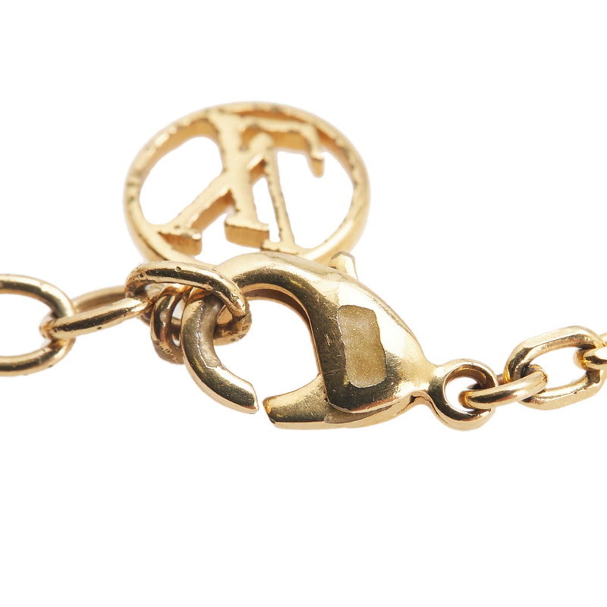 Pendant Necklace Gold and Silver Metal
