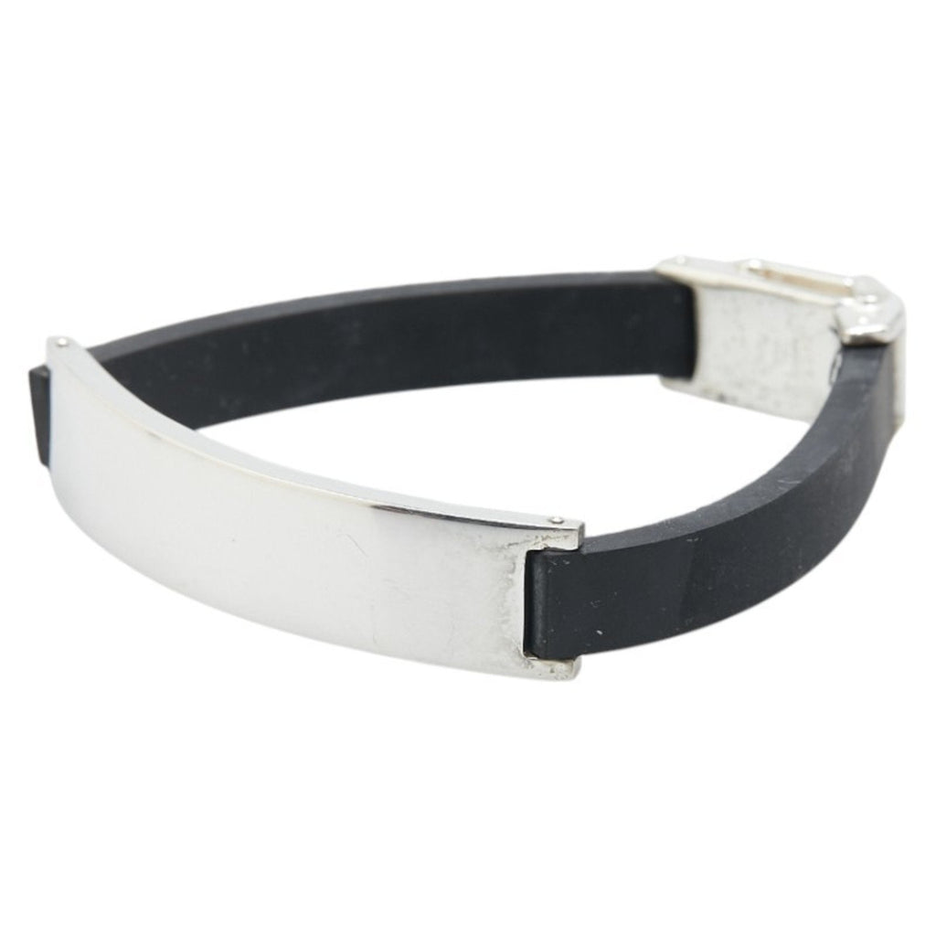 ID Bracelet Rubber and Sterling Silver