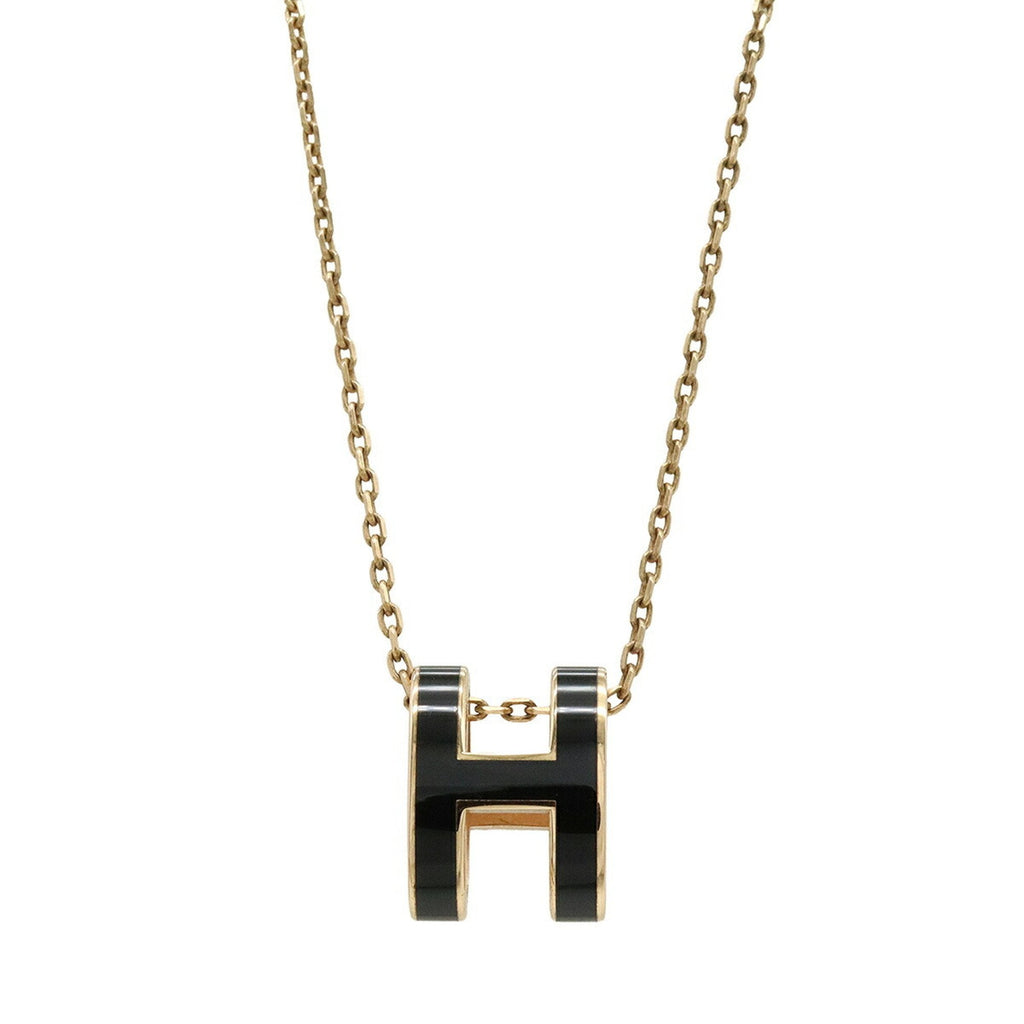 Pop H Pendant Necklace Gold-Tone Metal