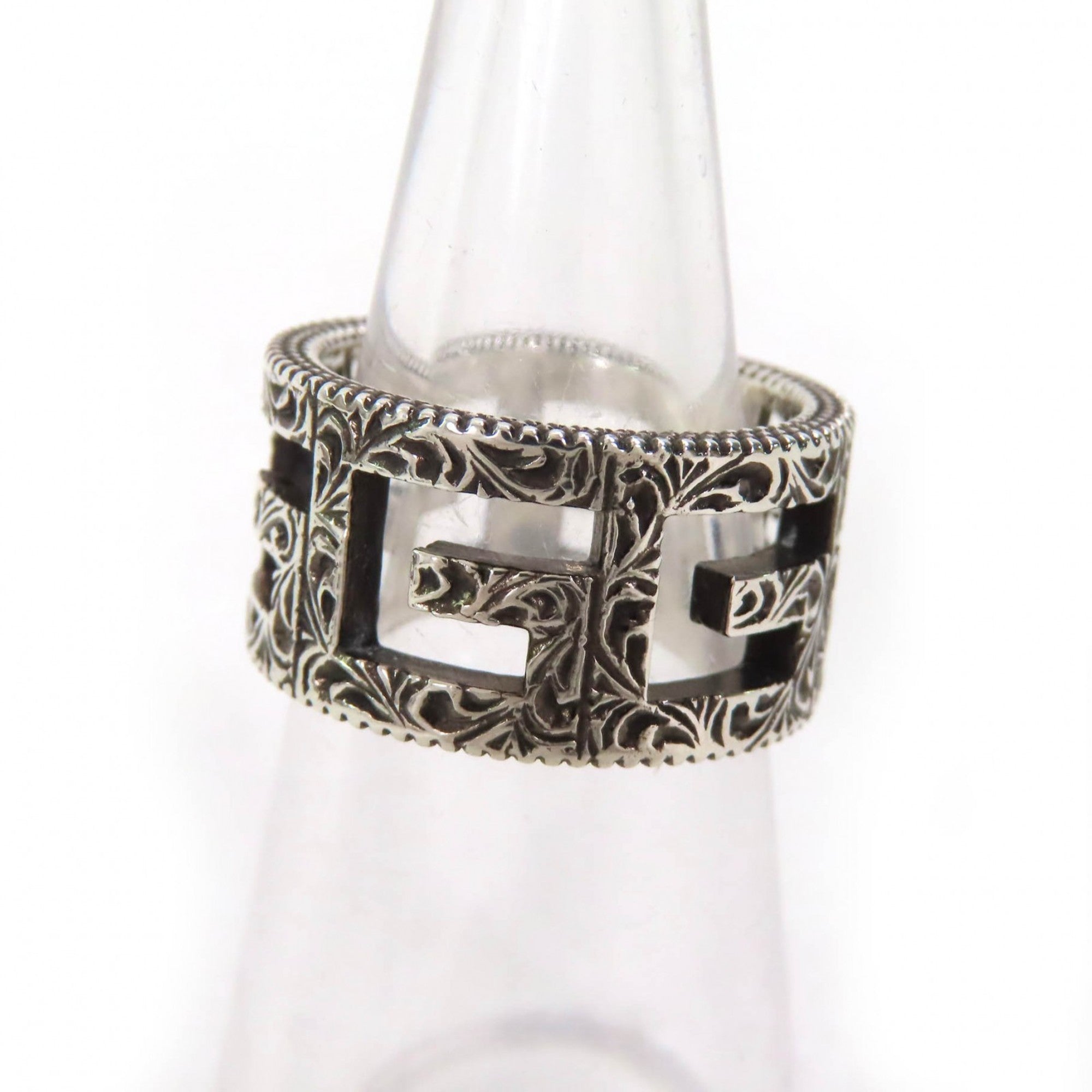 Arabesque Square G Ring Sterling Silver