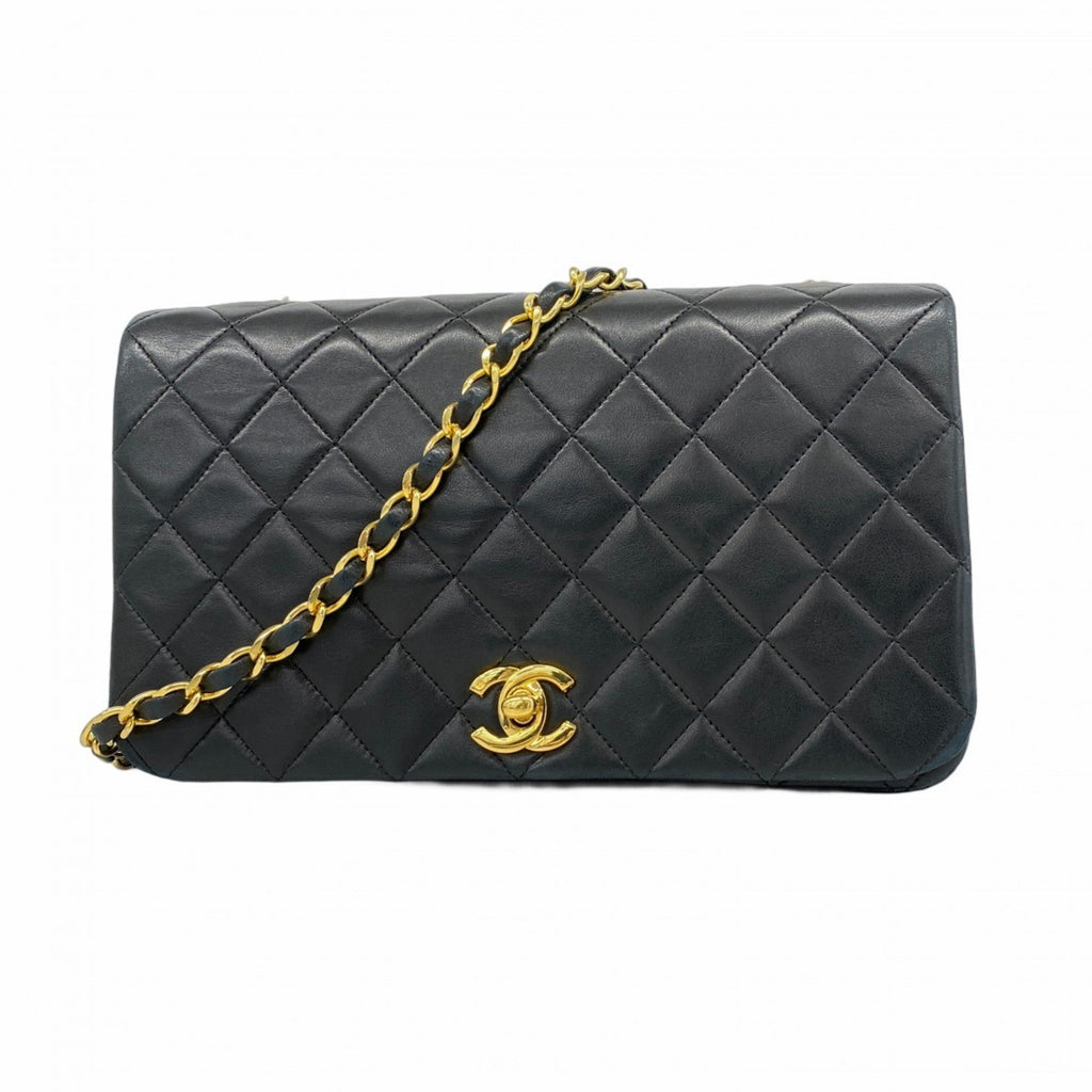 Vintage Full Flap Bag Quilted Lambskin Medium