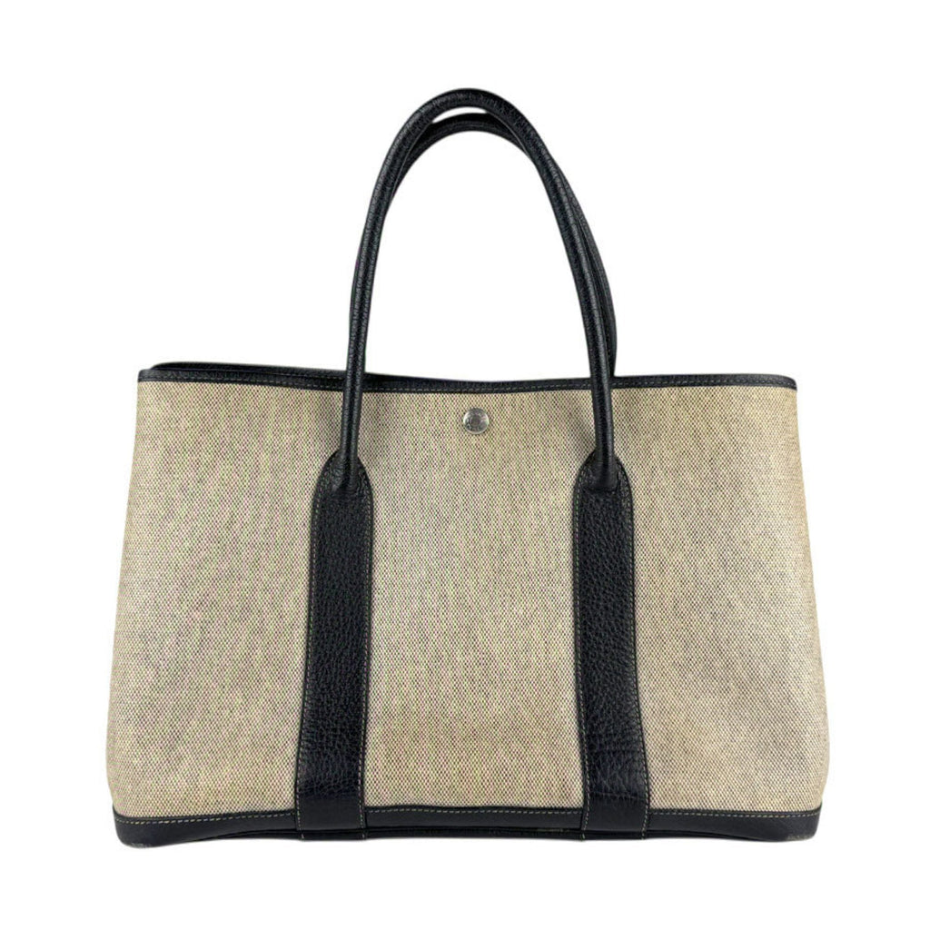 Garden Party Tote Toile and Leather 36