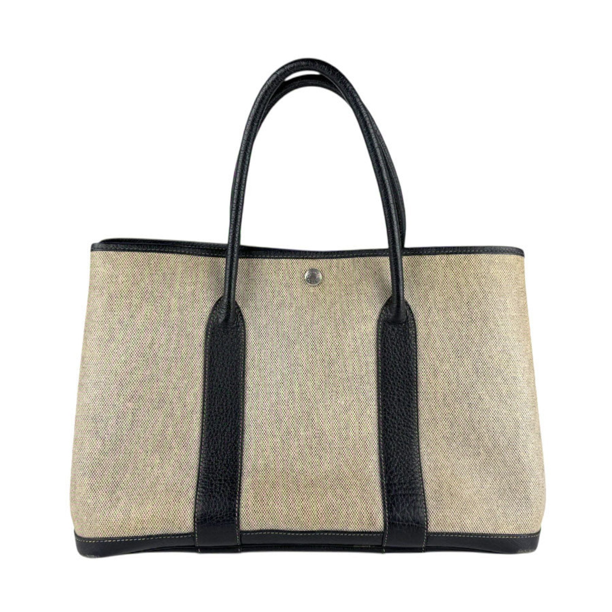 Garden Party Tote Toile and Leather 36