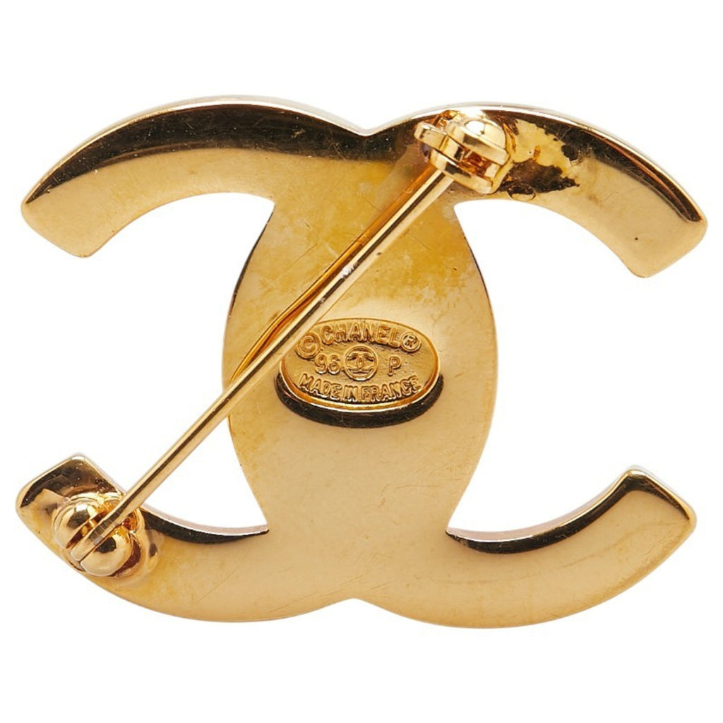 CC Logo Turnlock Brooch Metal