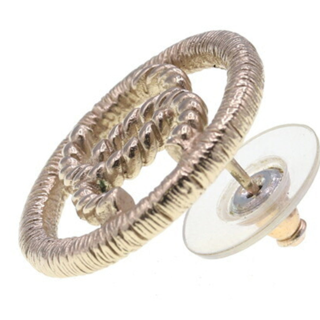 CC Logo Single Earring Gold-Tone Metal Gold-Tone Metal