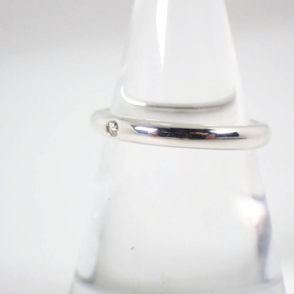 Band Ring Sterling Silver with Diamond