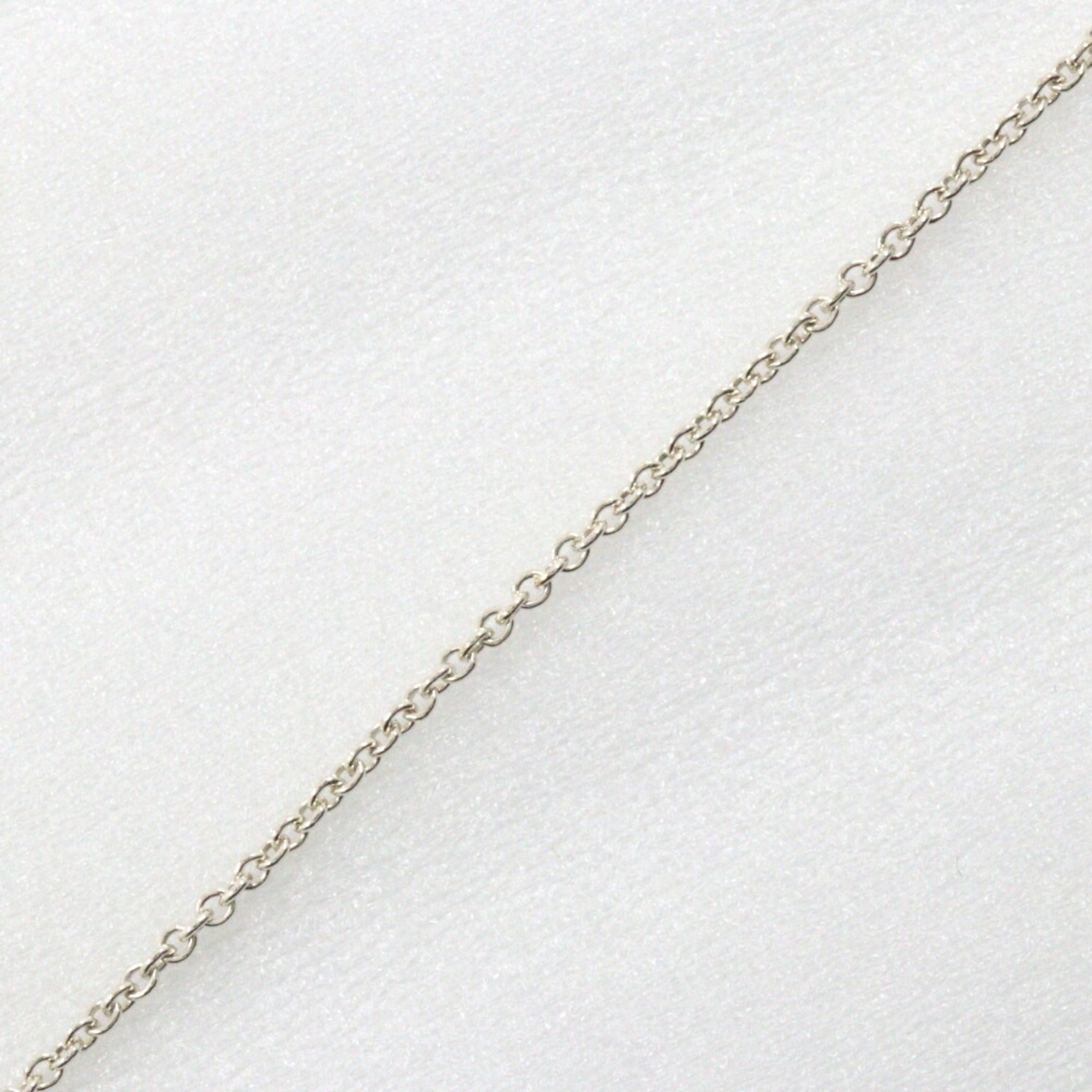 Open Heart Pendant Necklace Sterling Silver 34mm