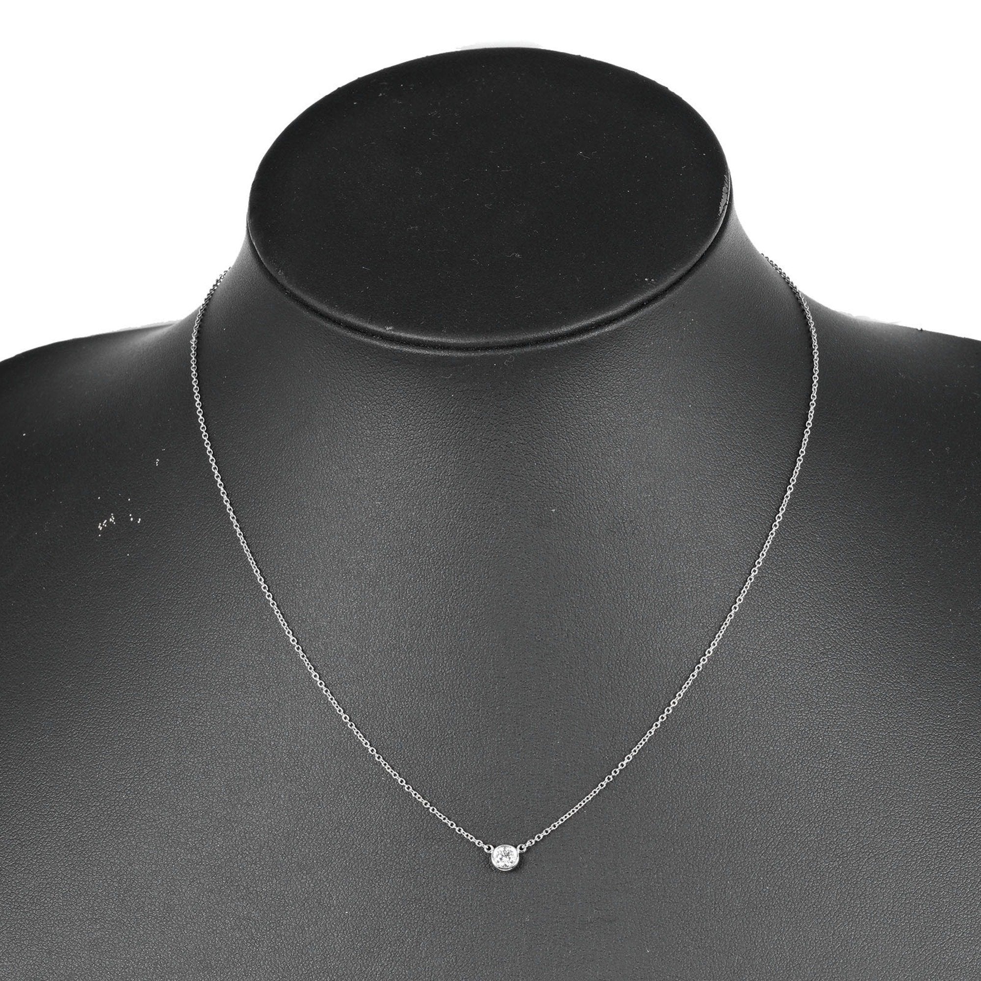 Elsa Peretti Diamonds By The Yard Pendant Necklace Platinum and Diamond
