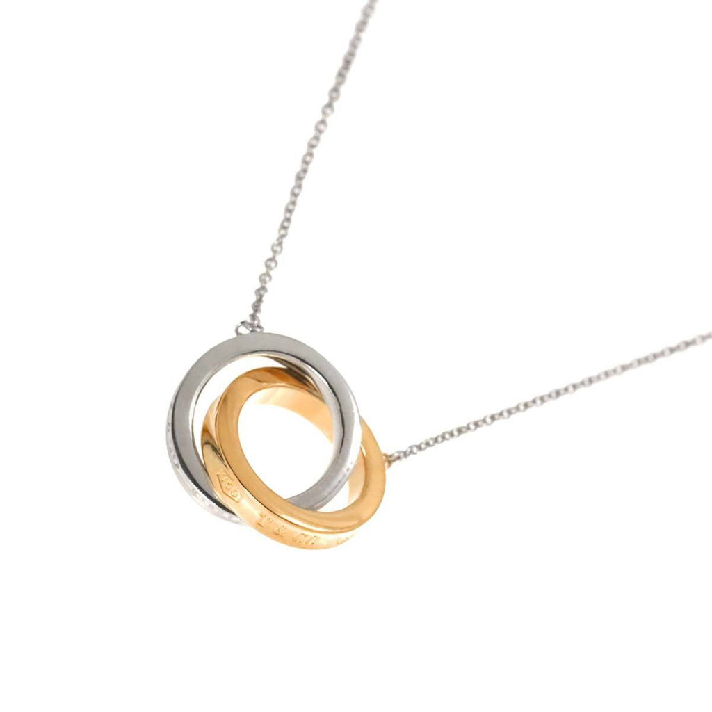 Pendant Necklace 18K Rose Gold and Sterling Silver