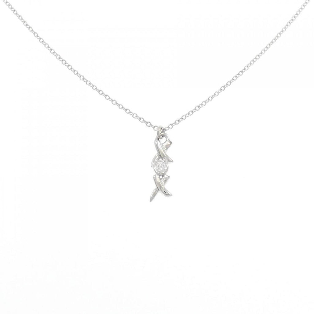 Pendant Necklace 18K White Gold with Diamond