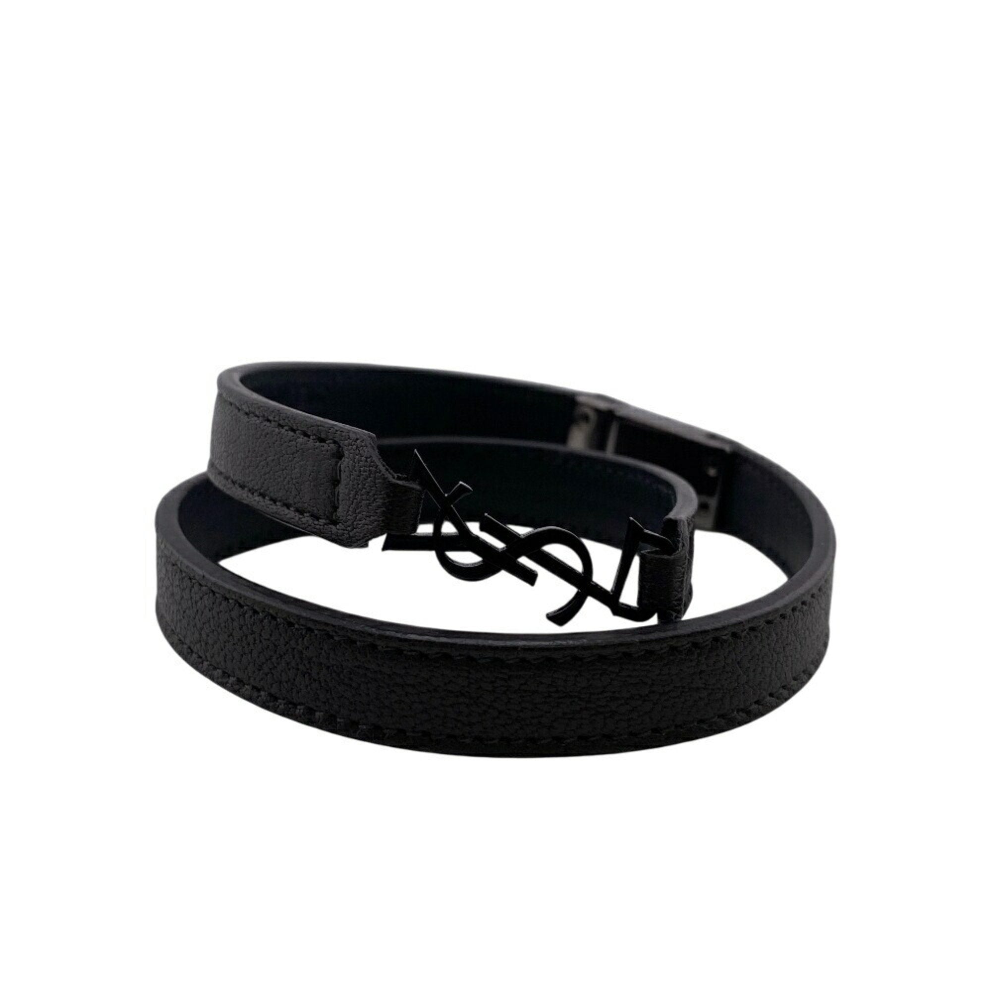 Ankle Bracelet Leather Black