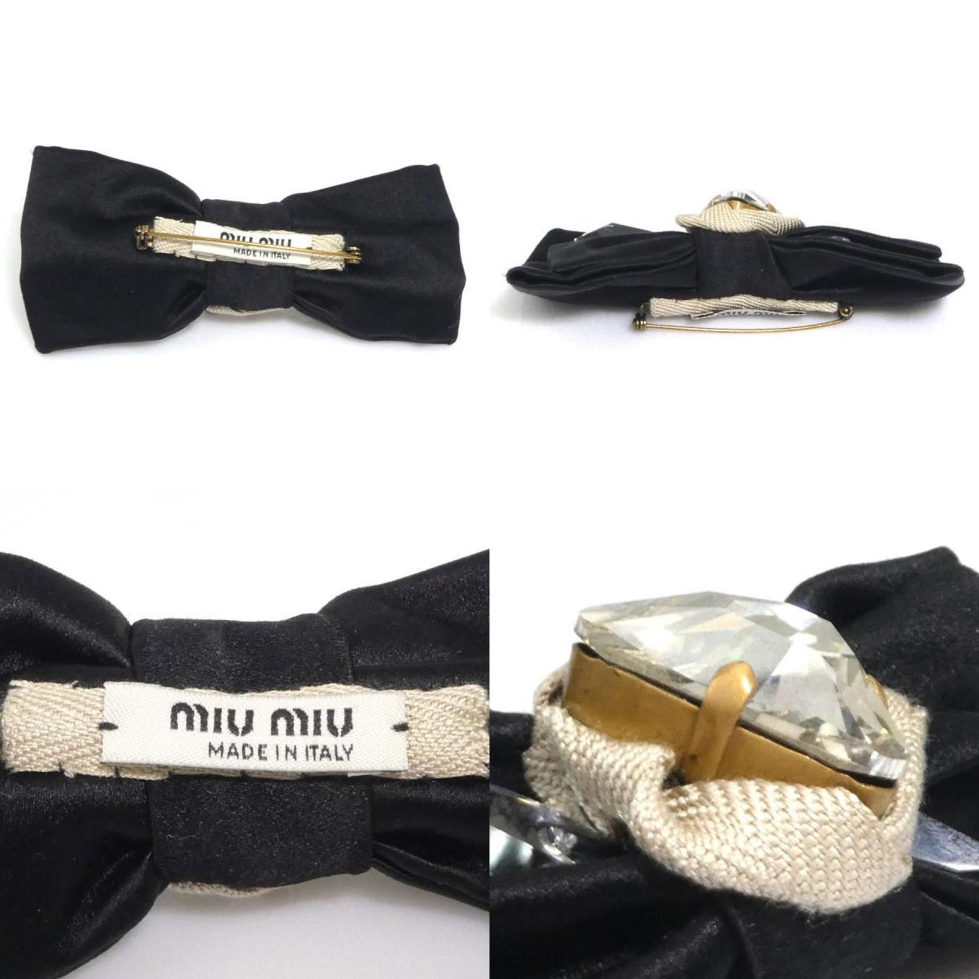 Brooch Satin Beige and Black