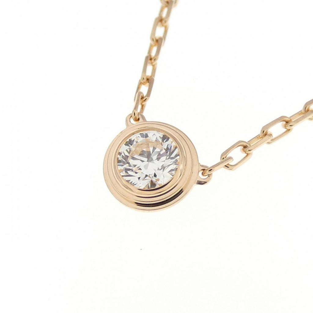Pendant Necklace 18K Rose Gold Large with Diamond