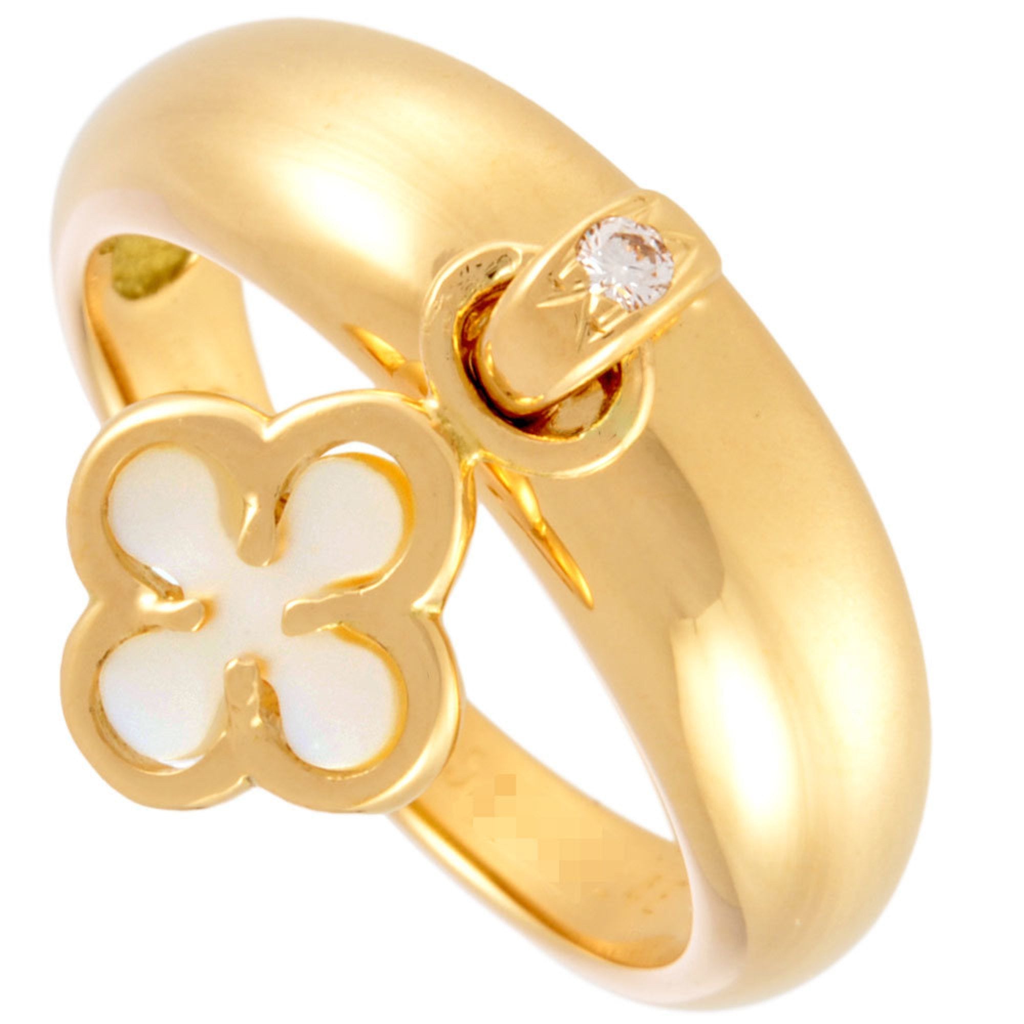 Alhambra Ring 18K Yellow Gold and Mother of Pearl