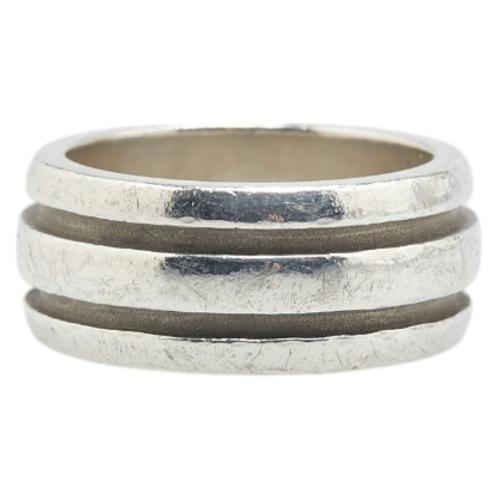 Grooved Band Ring Sterling Silver