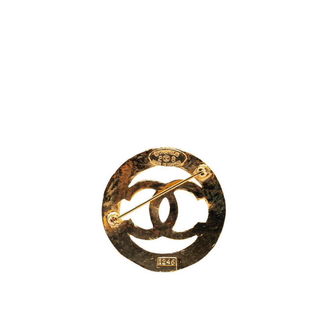 CC Logo Brooch Metal