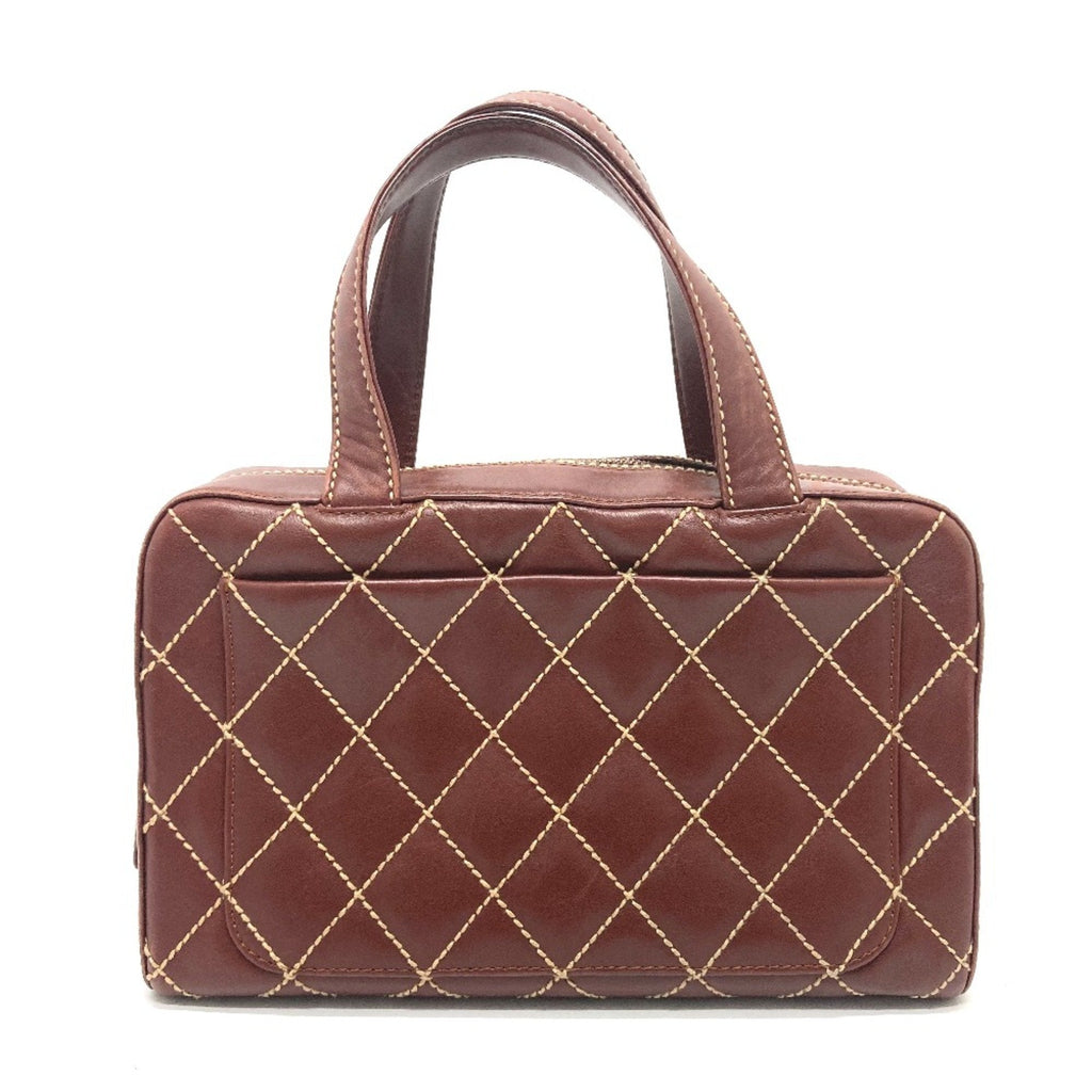 Surpique Boston Bag Quilted Leather Large