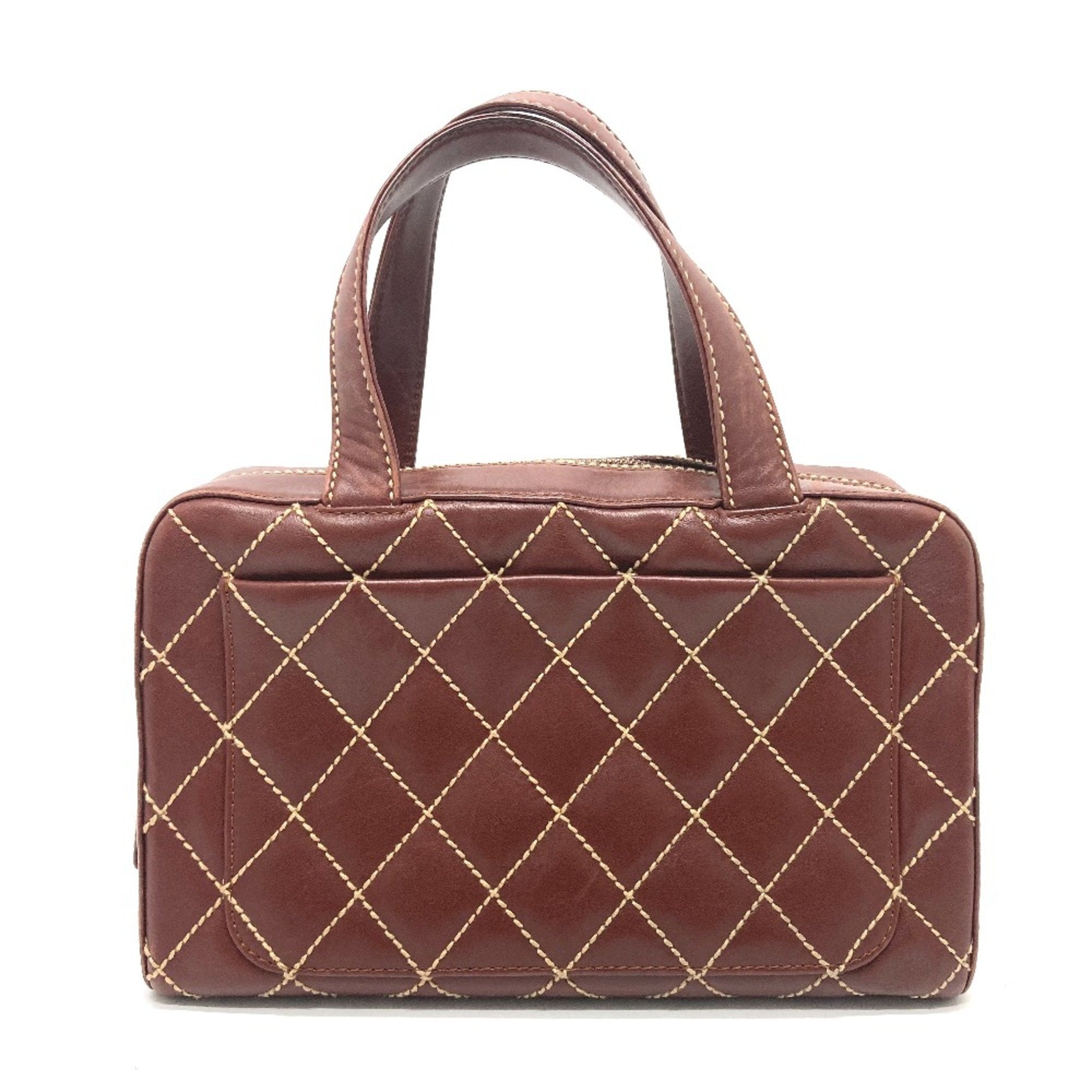 Surpique Boston Bag Quilted Leather Large