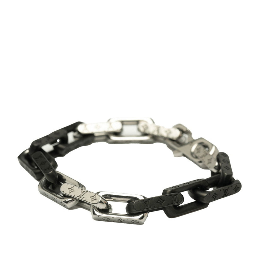 Monogram Bracelet Metal Black and Silver