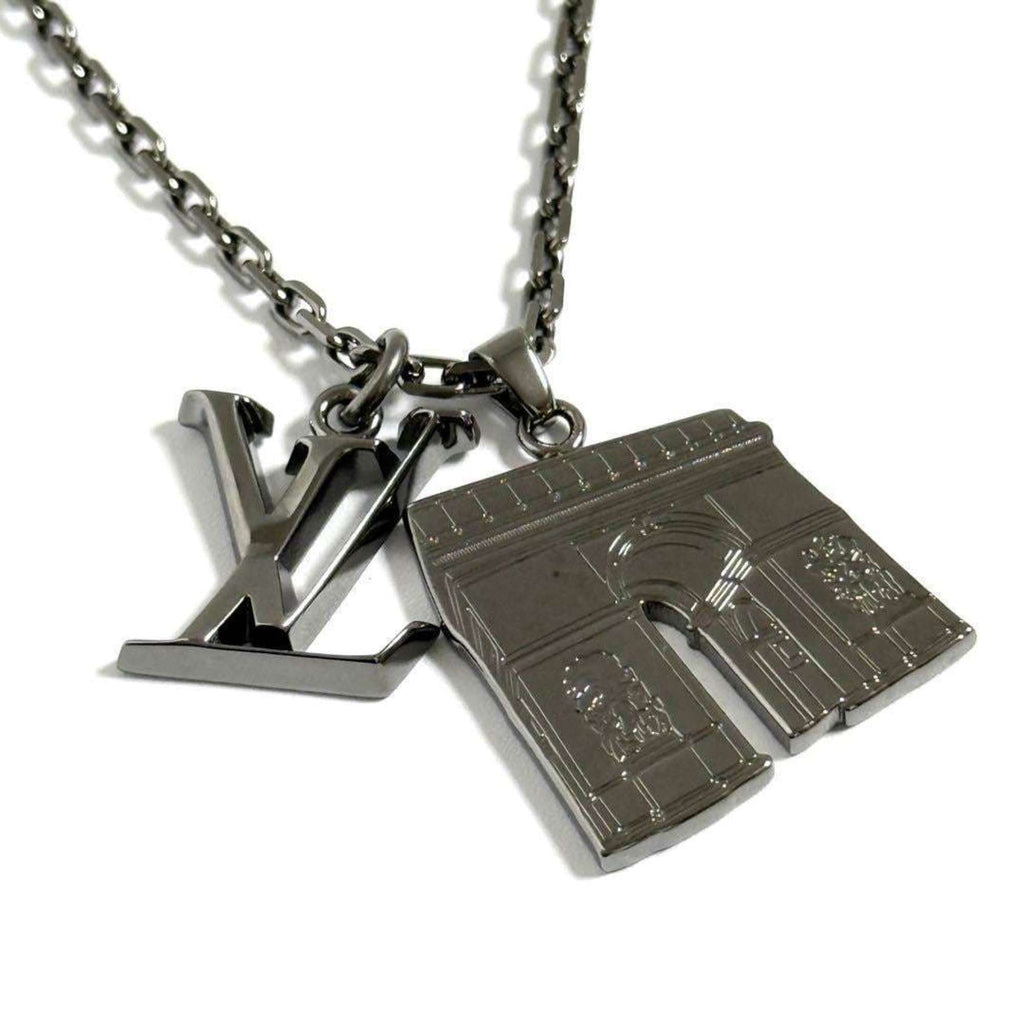 Pendant Necklace Metal Gunmetal