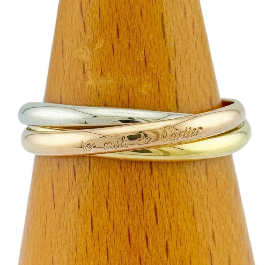 Trinity Ring 18K Yellow Gold and White Gold and Rose Gold
