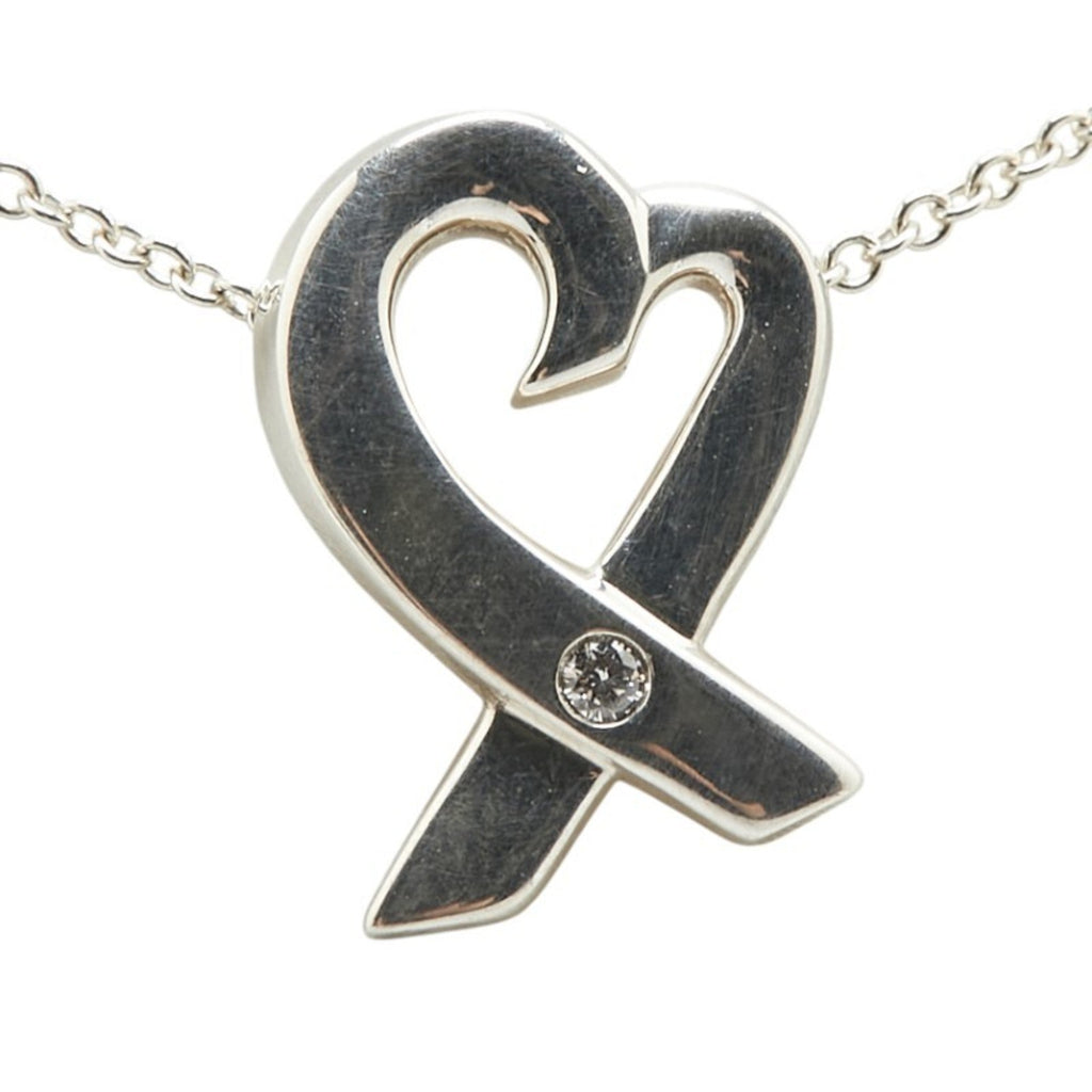 Loving Heart Pendant Necklace Sterling Silver