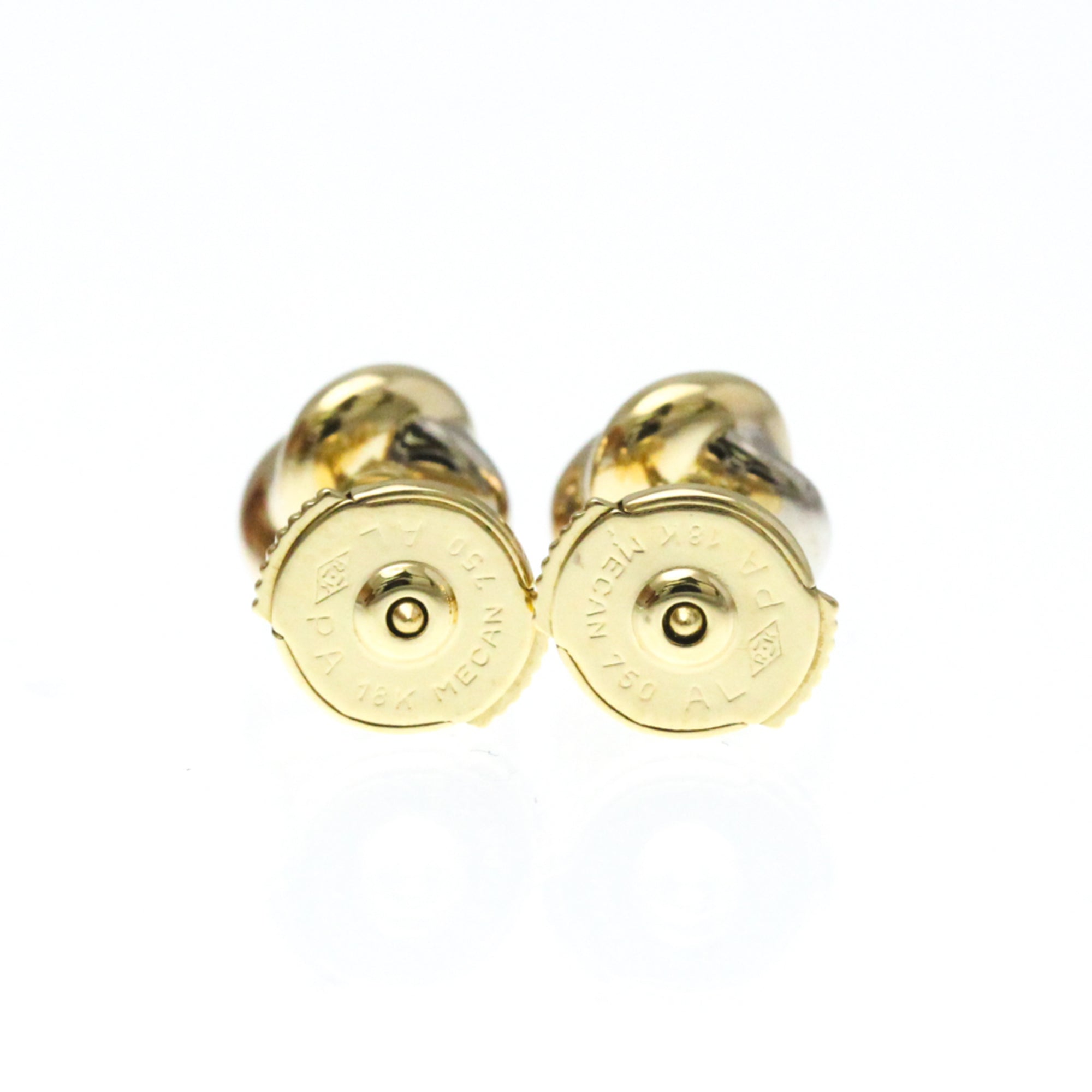 Trinity Earrings 18K Tricolor Gold